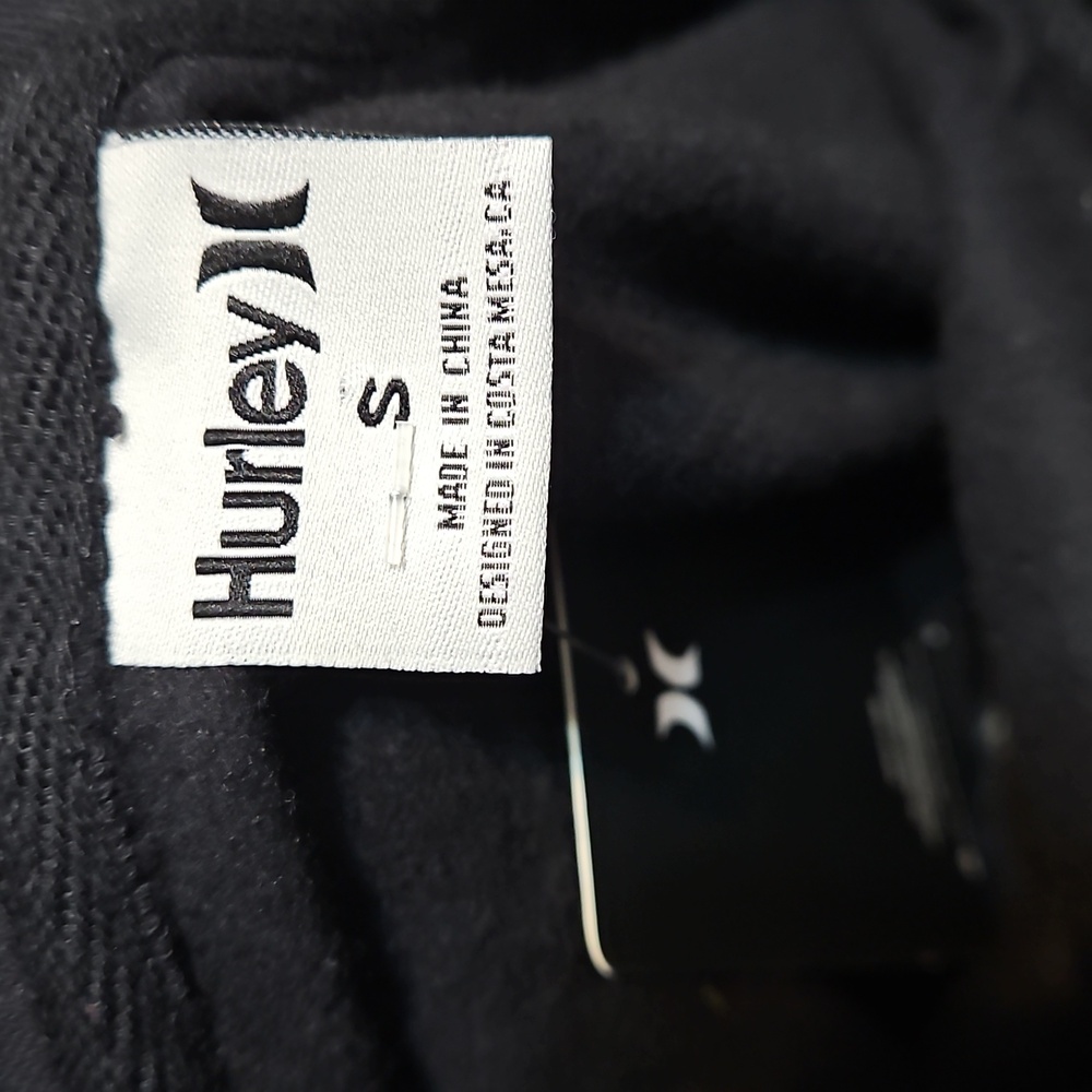 NWT Hurley Zippered Hoodie Black Jacket - Picture 5 of 8